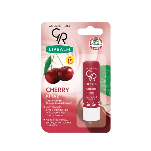 GOLDEN ROSE Cherry Lip Balm-SPF15