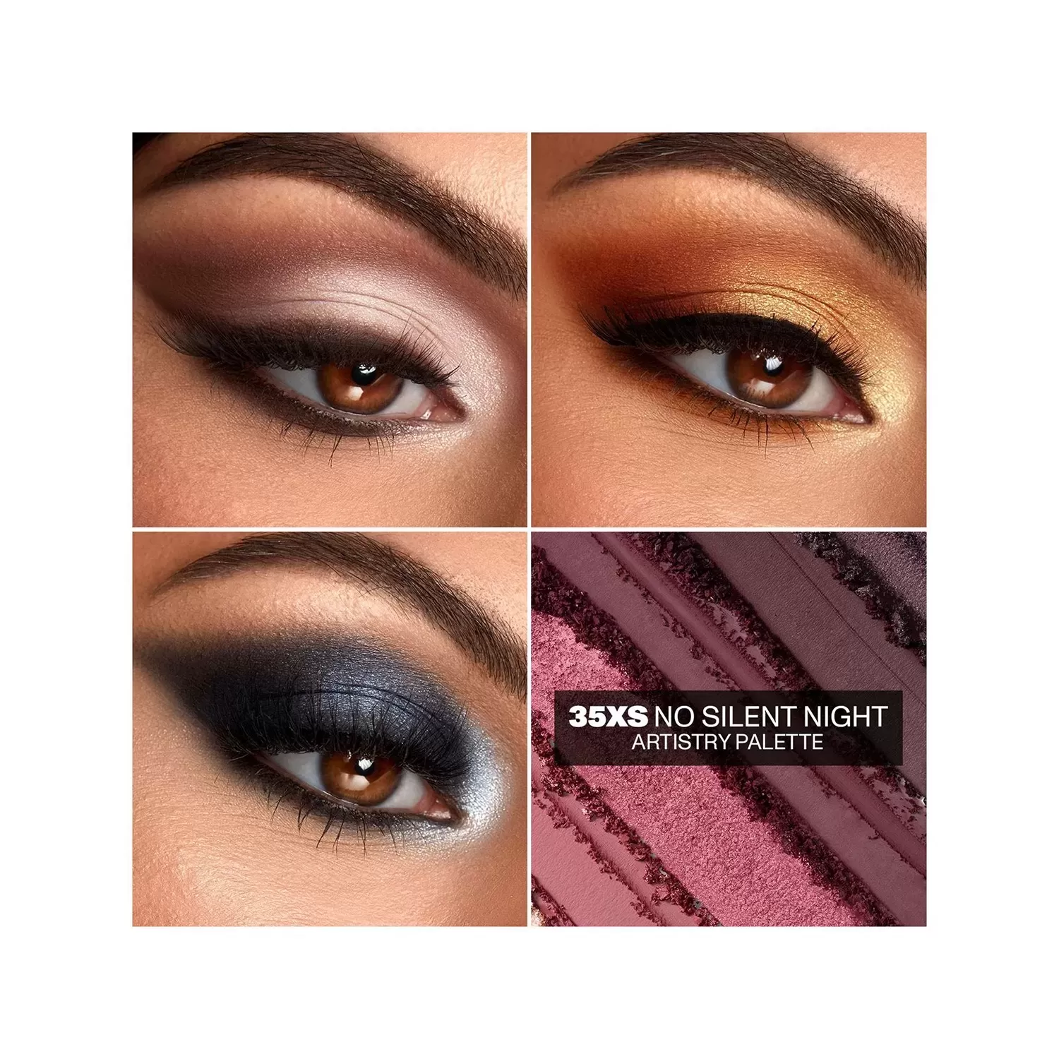 before after Eyeshadow Palette MORPHE 35XS NO SILENT NIGHTS Artistry Palette