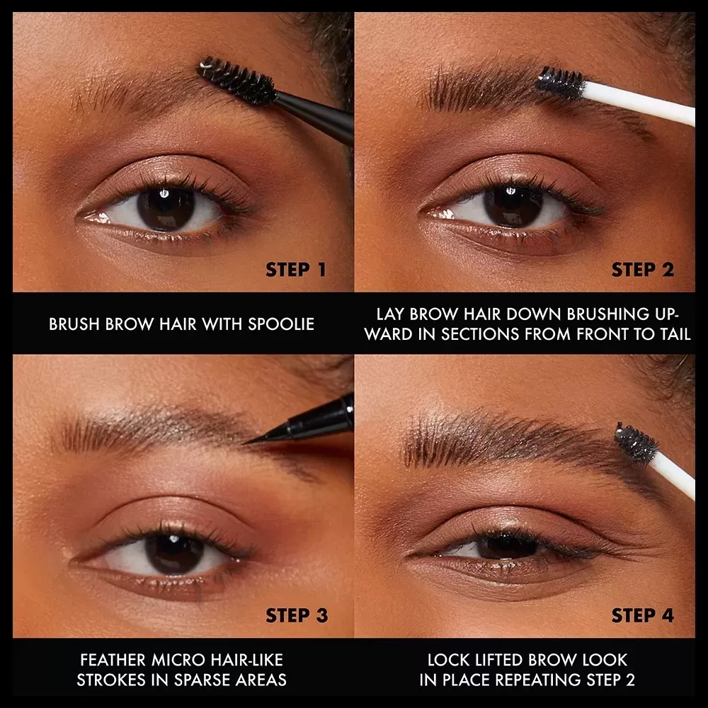 before after Eye Brow Gel NYX the brow glue