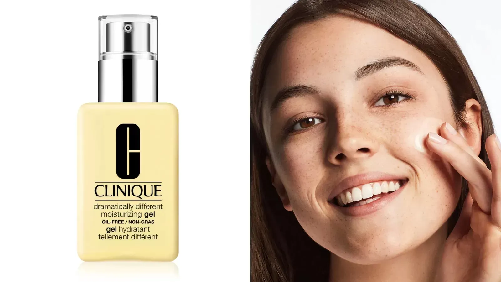 before after Face Moisturizer CLINIQUE Dramatically Different Moisturizing Gel