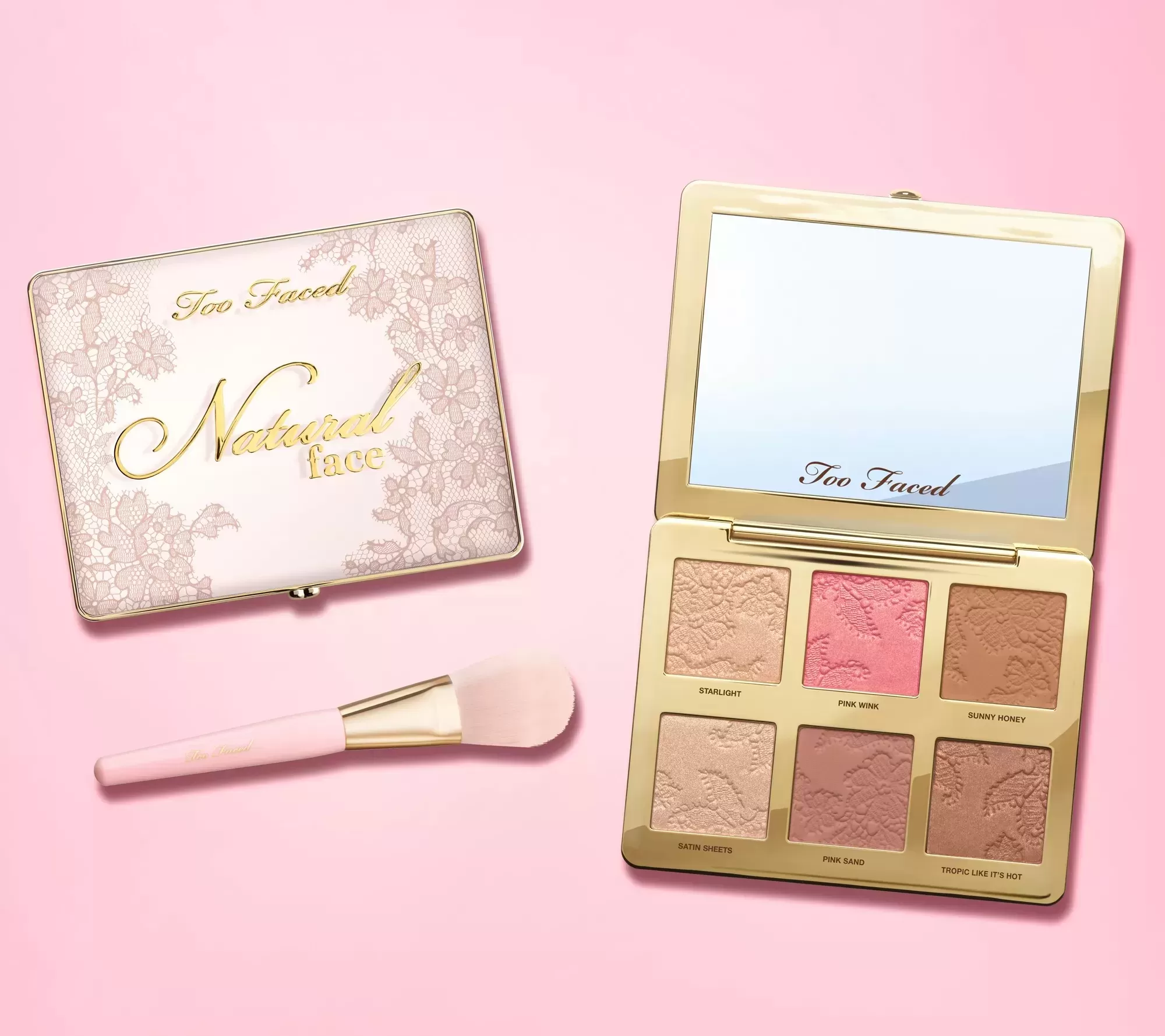 about Face palette Too Faced natural face palette
