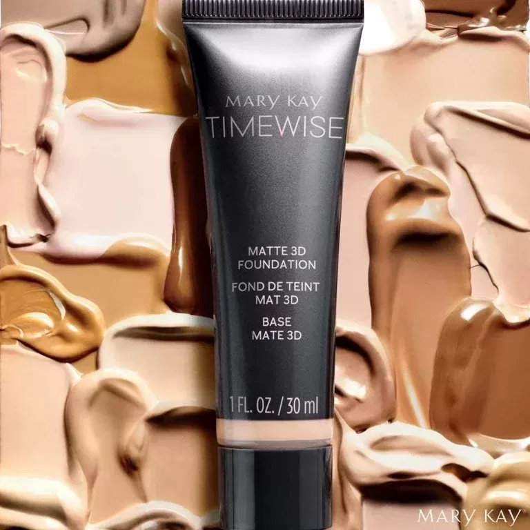 before after Foundation MARY KAY TimeWise Matte 3D Foundation For OilySkin