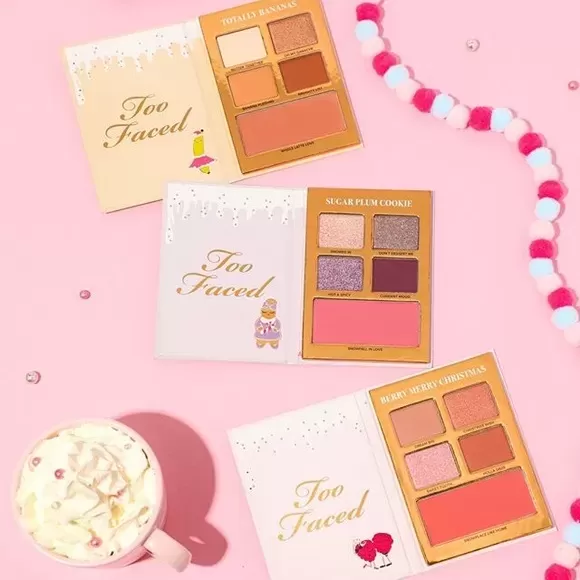 before after Eyeshadow Palette Too Faced  Gingerbread Lane Limited Edition Collection