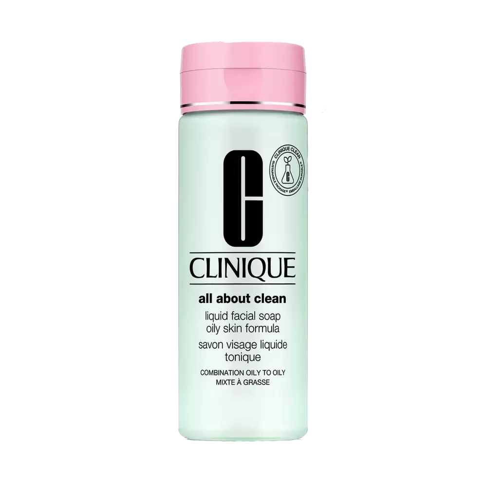 Face Wash CLINIQUE all about clean liquid facial soap oily and combination skin