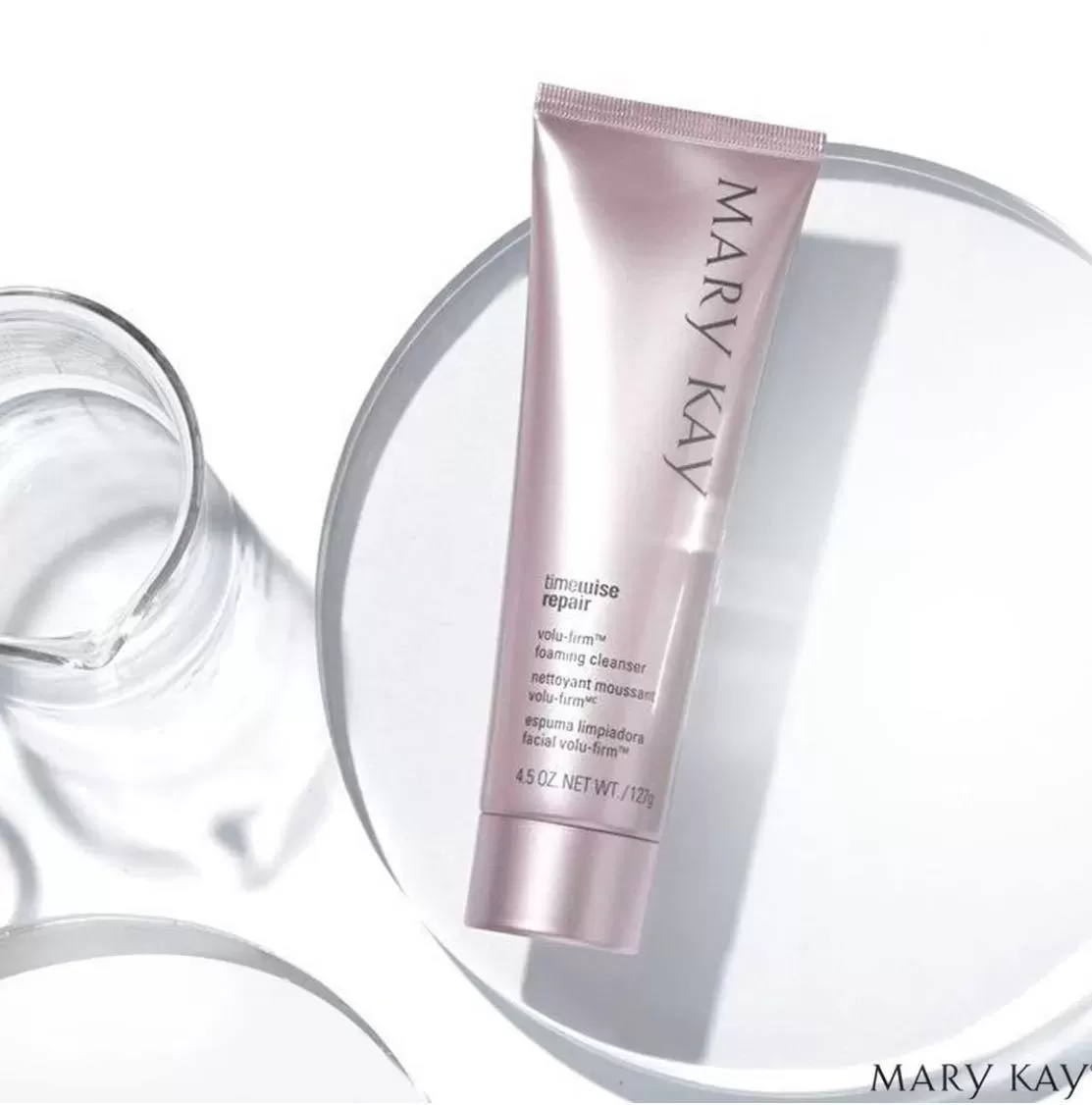 before after Face Wash MARY KAY  TimeWise Repair Volu-Firm Foaming Cleanser