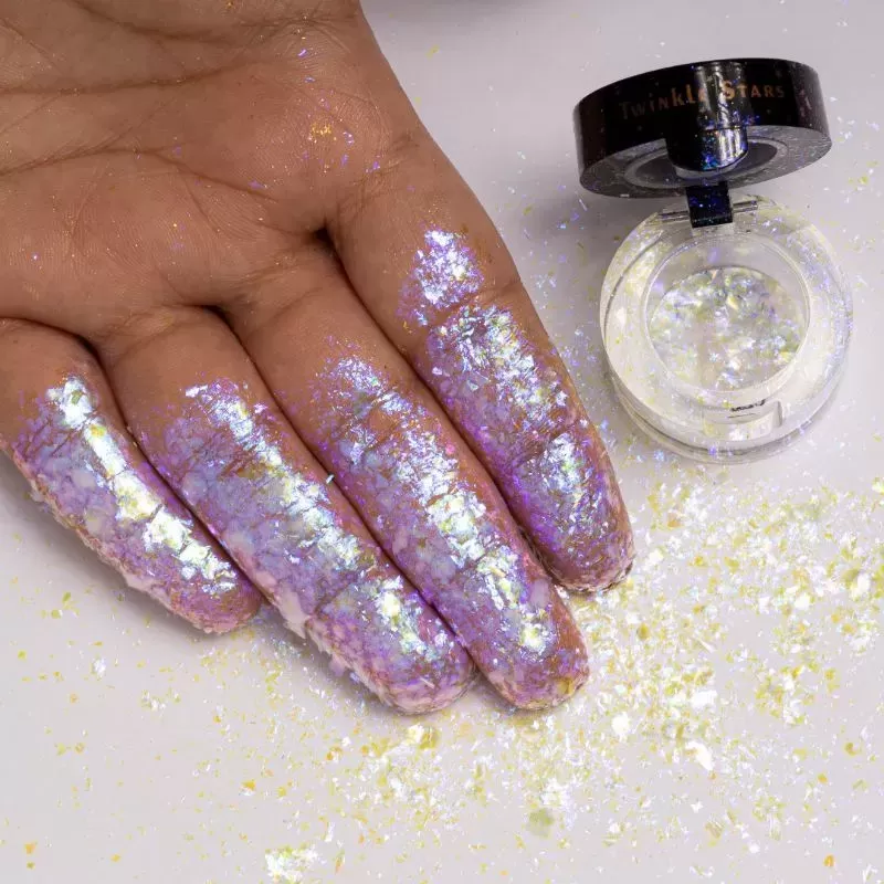 before after Glitter FOREVER52 Twinkle Star Flakes-TF