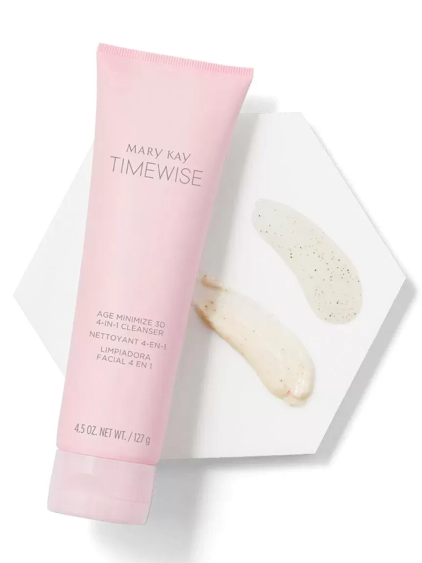 before after Face Wash MARY KAY TimeWise Age Minimize 3D 4-in-1 Cleanser – NORMALDRY