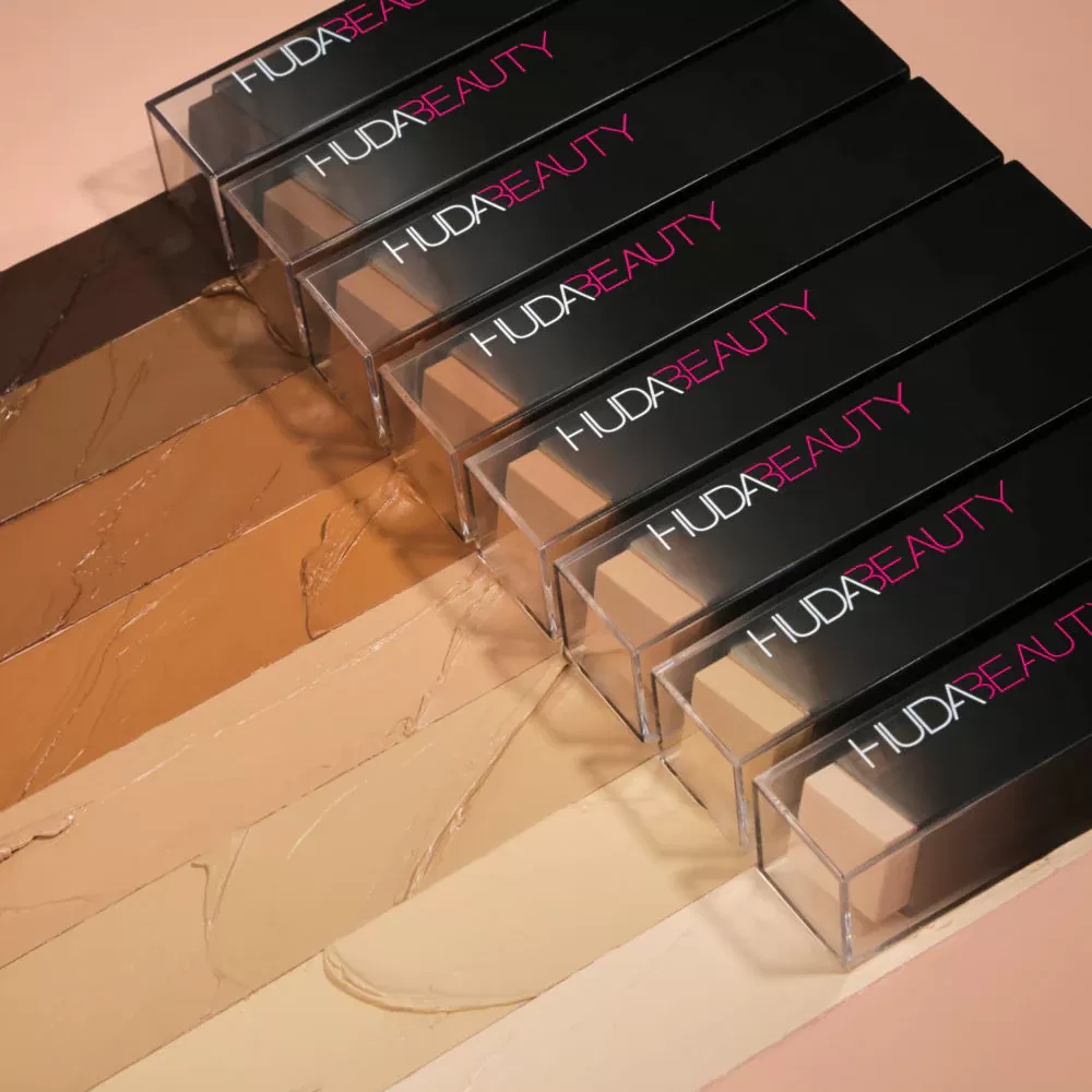 about Foundation HUDA BEAUTY FauxFilter Skin Finish Buildable Coverage Foundation Stick