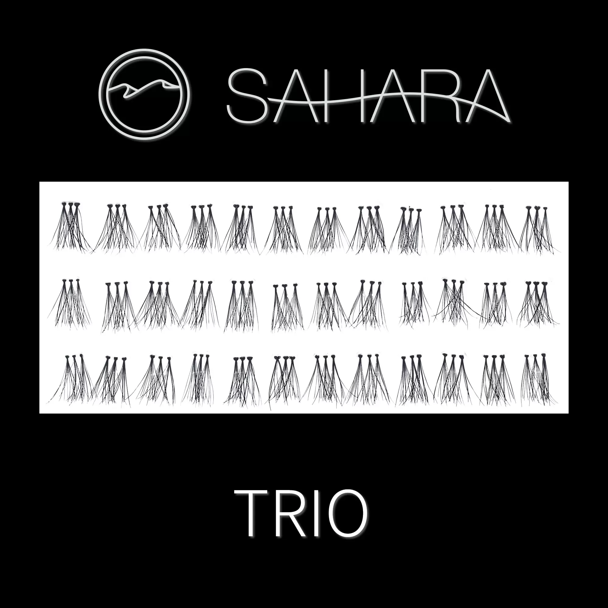 Eye Lash SAHARA Individual Trio SAHARA Eyelash