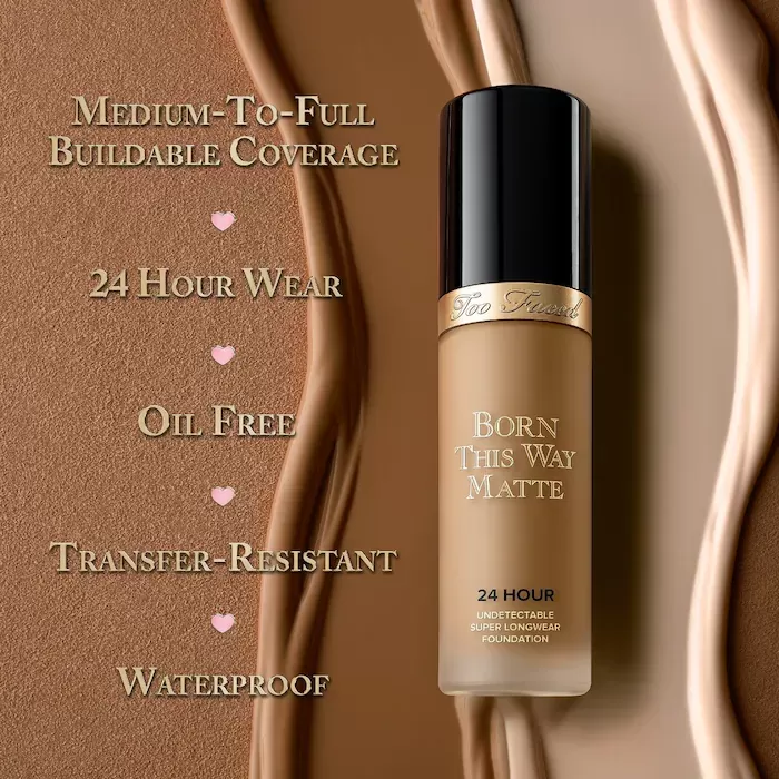 about Foundation Too Faced Born This Way Matte Longwear
