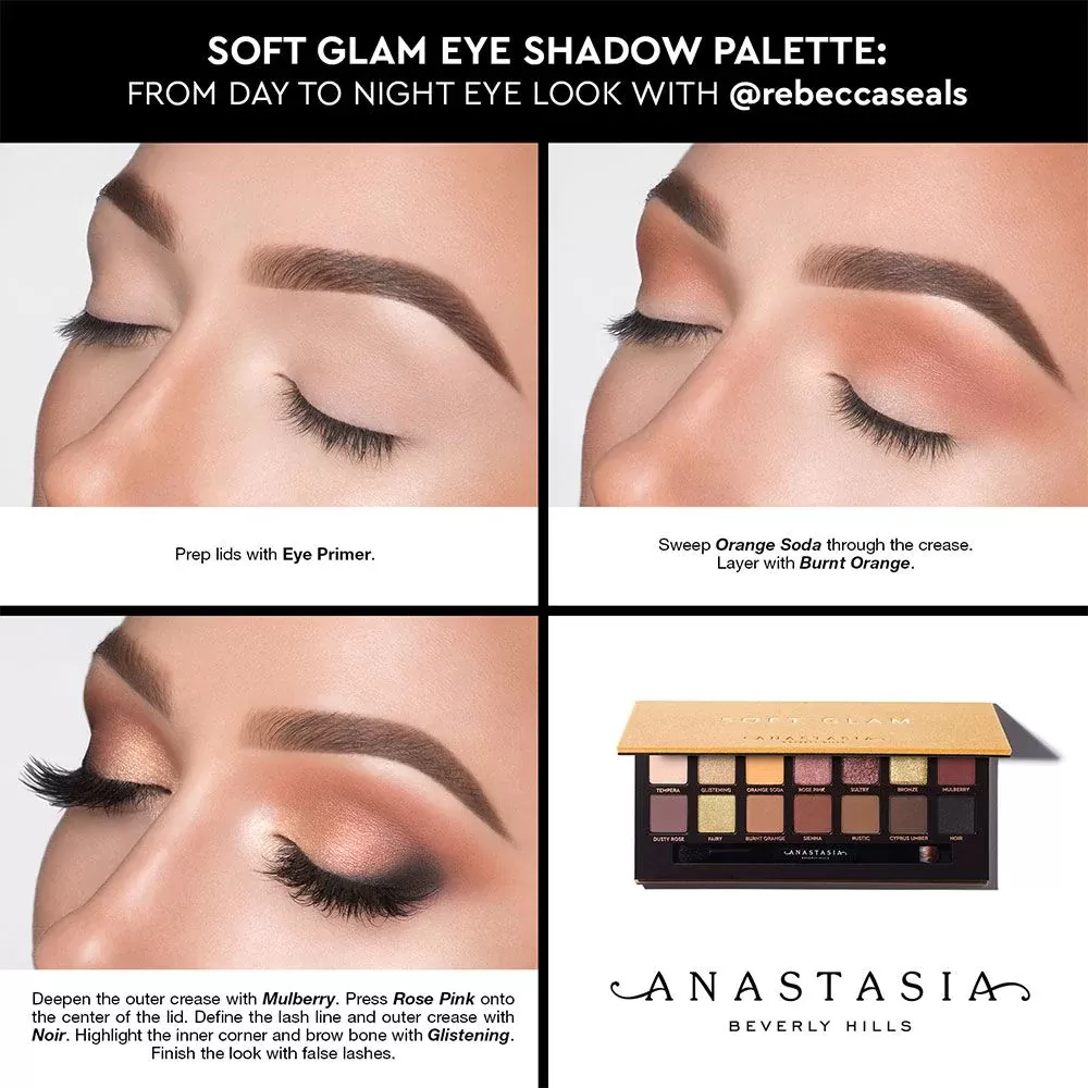 before after Eyeshadow Palette ANASTASIA SOFT GLAM
